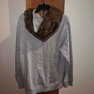 Faux Fur Hoodie